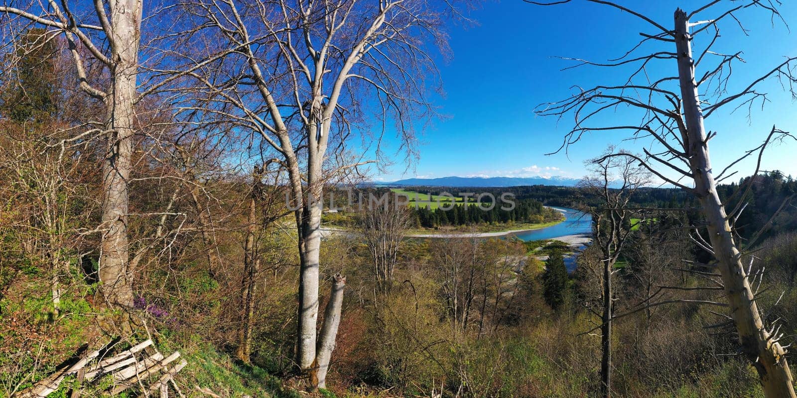 Aerial view of the Litzauer loop in good weather