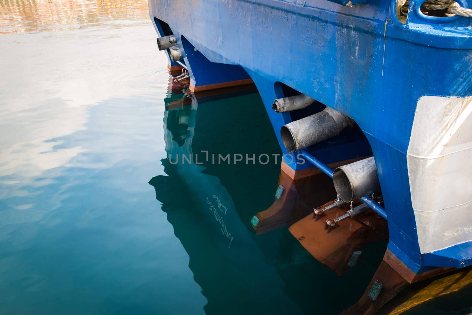 Close up of chip vessel exhaust pipes and chimneys