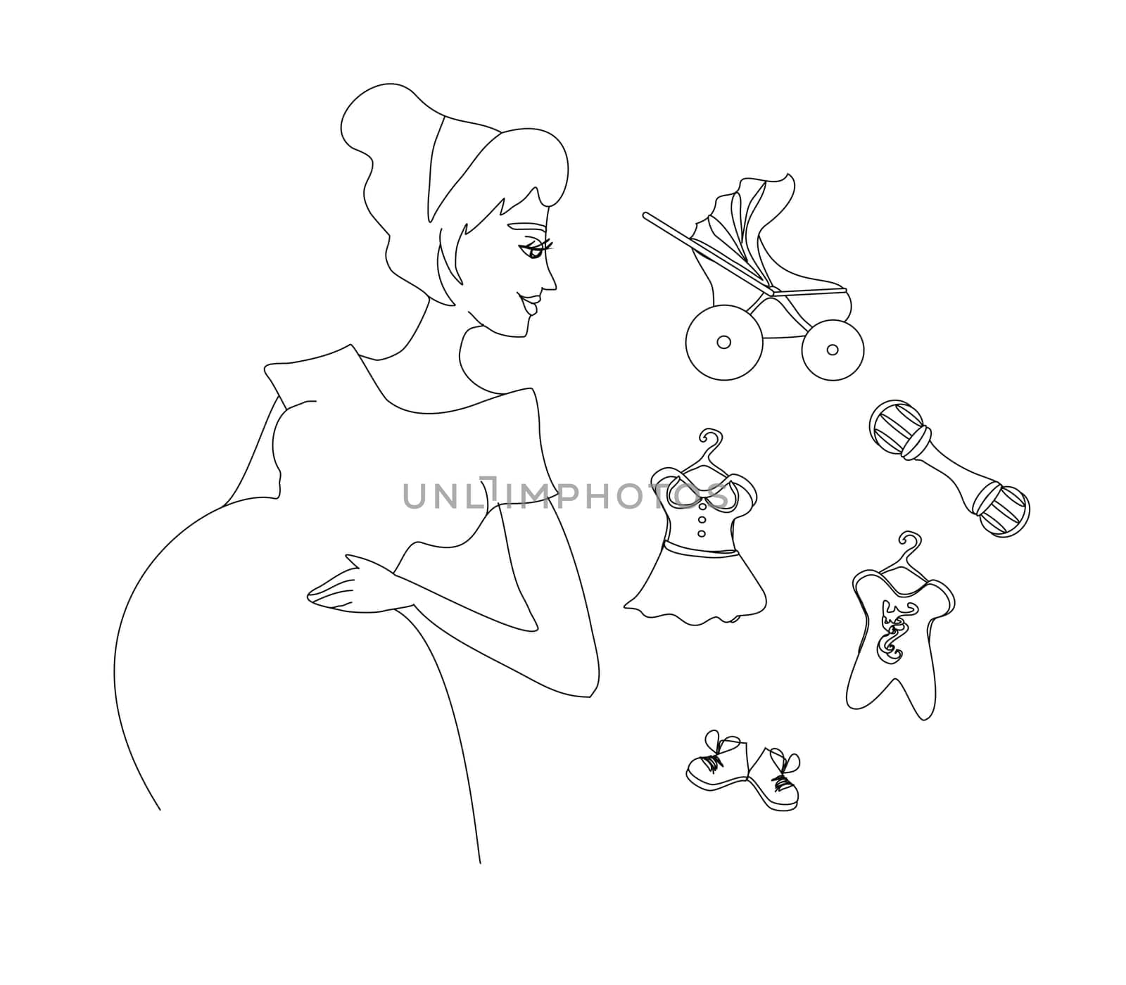 Beautiful pregnant girl