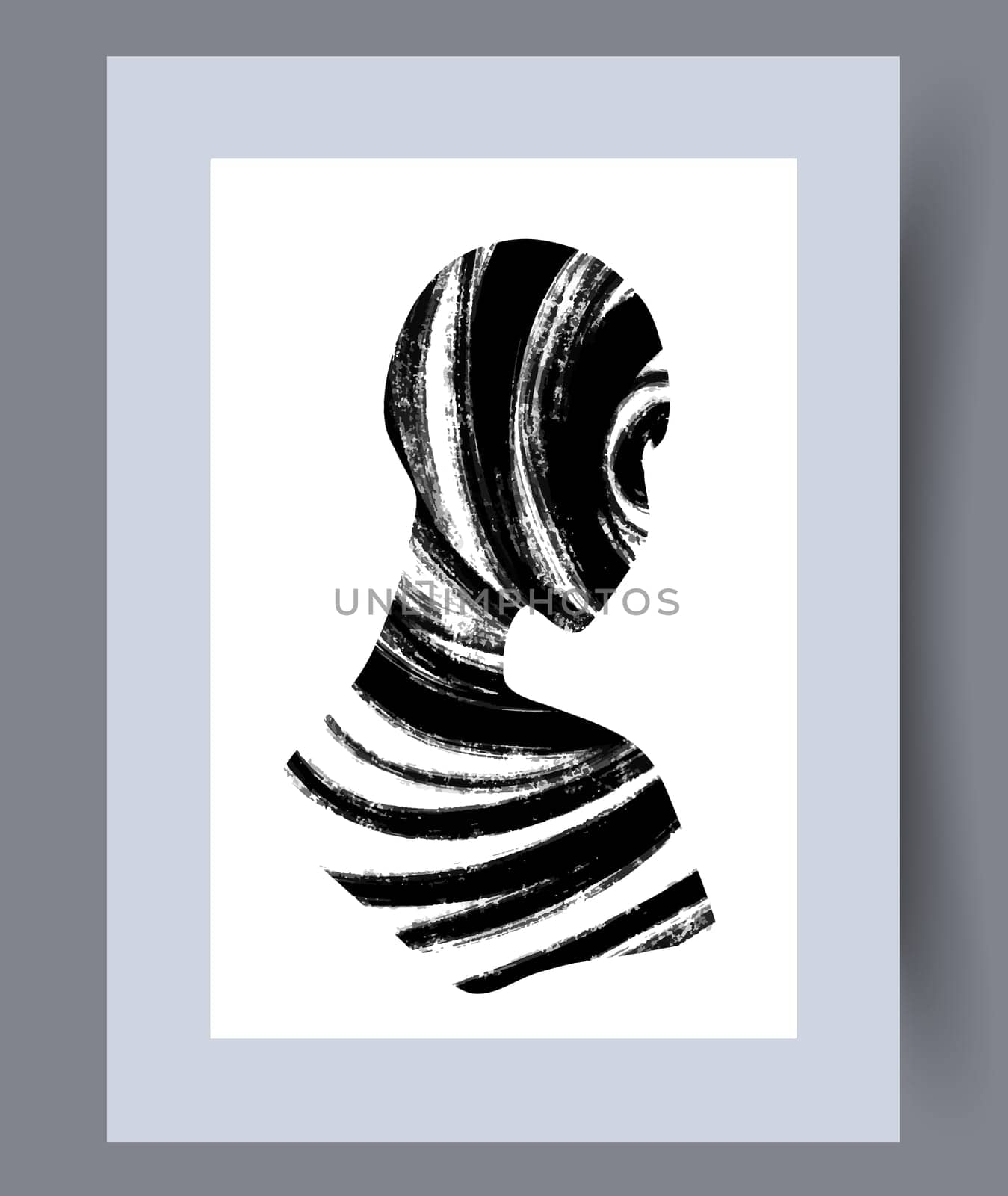 Scandinavian abstract vector print set. Minimalistic abstract wall art background for print. Scandinavian vector style.