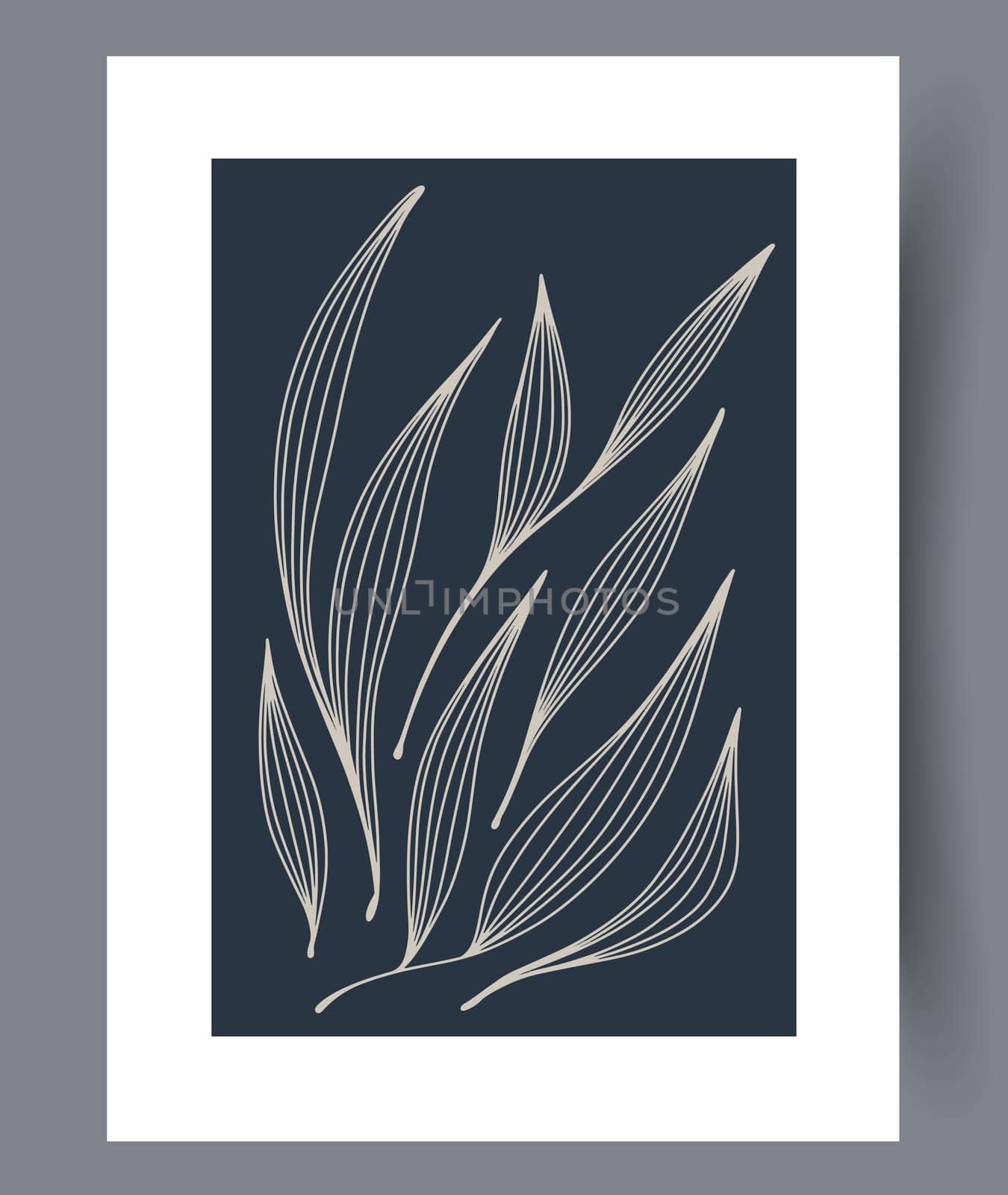 Scandinavian abstract vector print set. Minimalistic abstract wall art background for print. Scandinavian vector style.