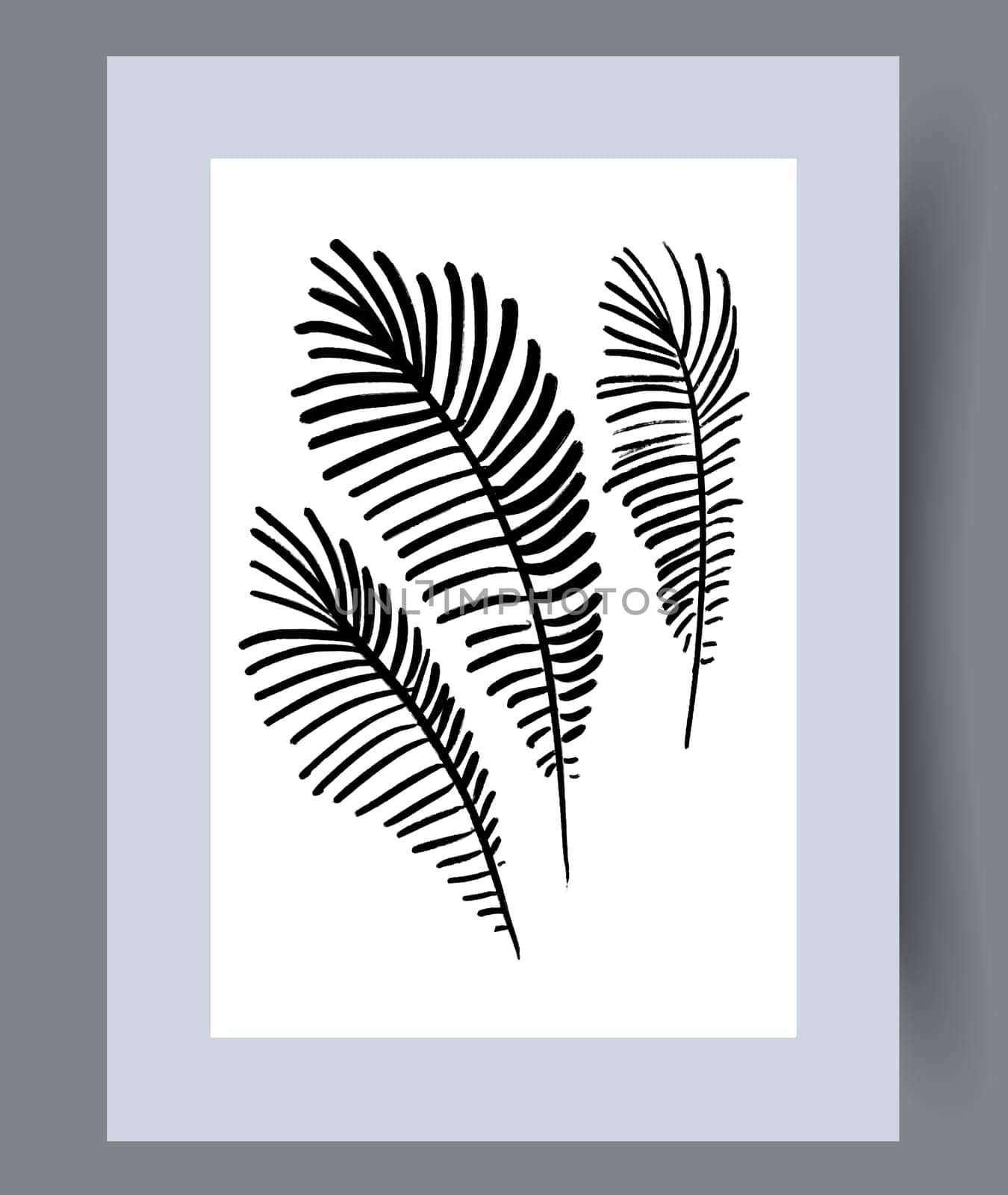Scandinavian abstract vector print set. Minimalistic abstract wall art background for print. Scandinavian vector style.