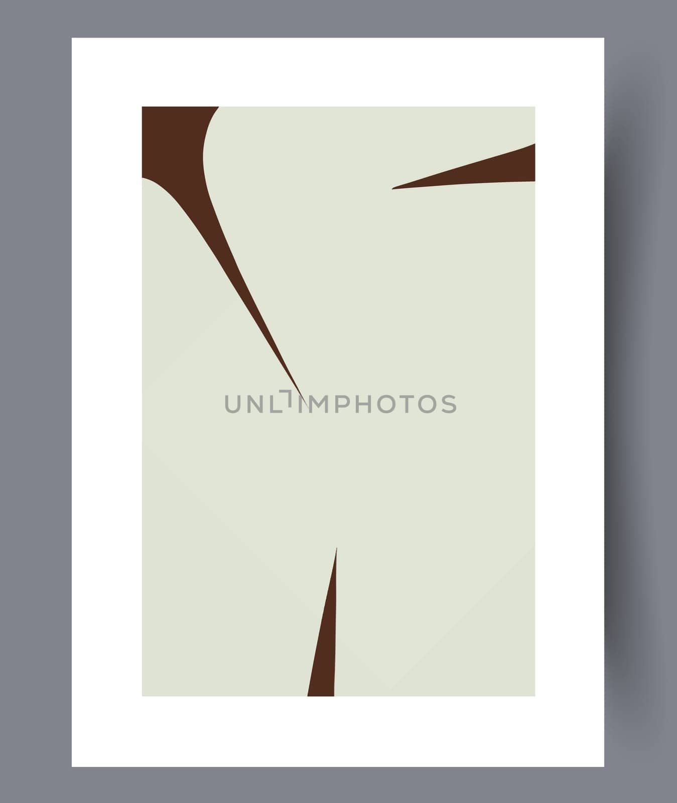 Scandinavian abstract vector print set. Minimalistic abstract wall art background for print. Scandinavian vector style.