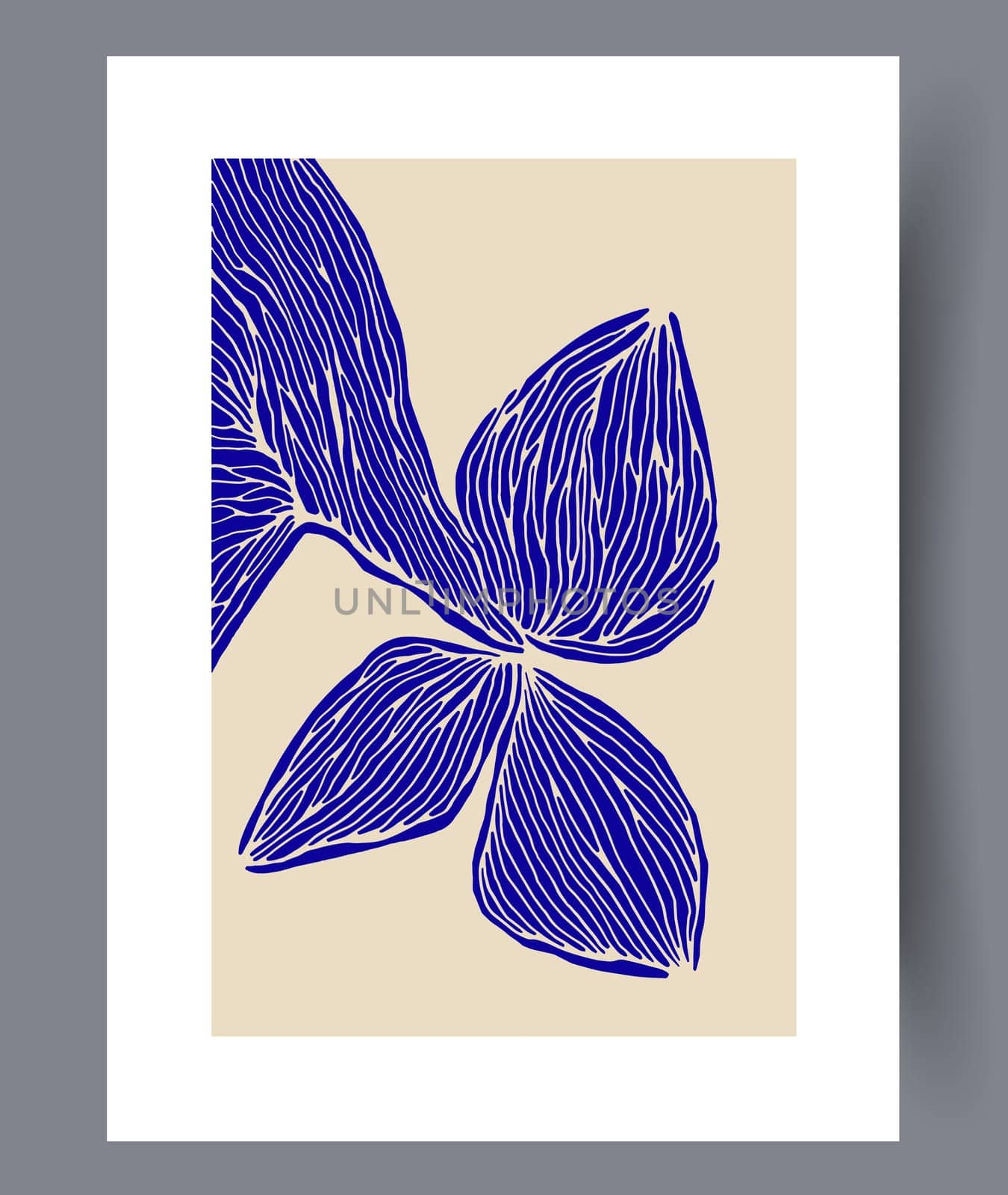 Scandinavian abstract vector print set. Minimalistic abstract wall art background for print. Scandinavian vector style.