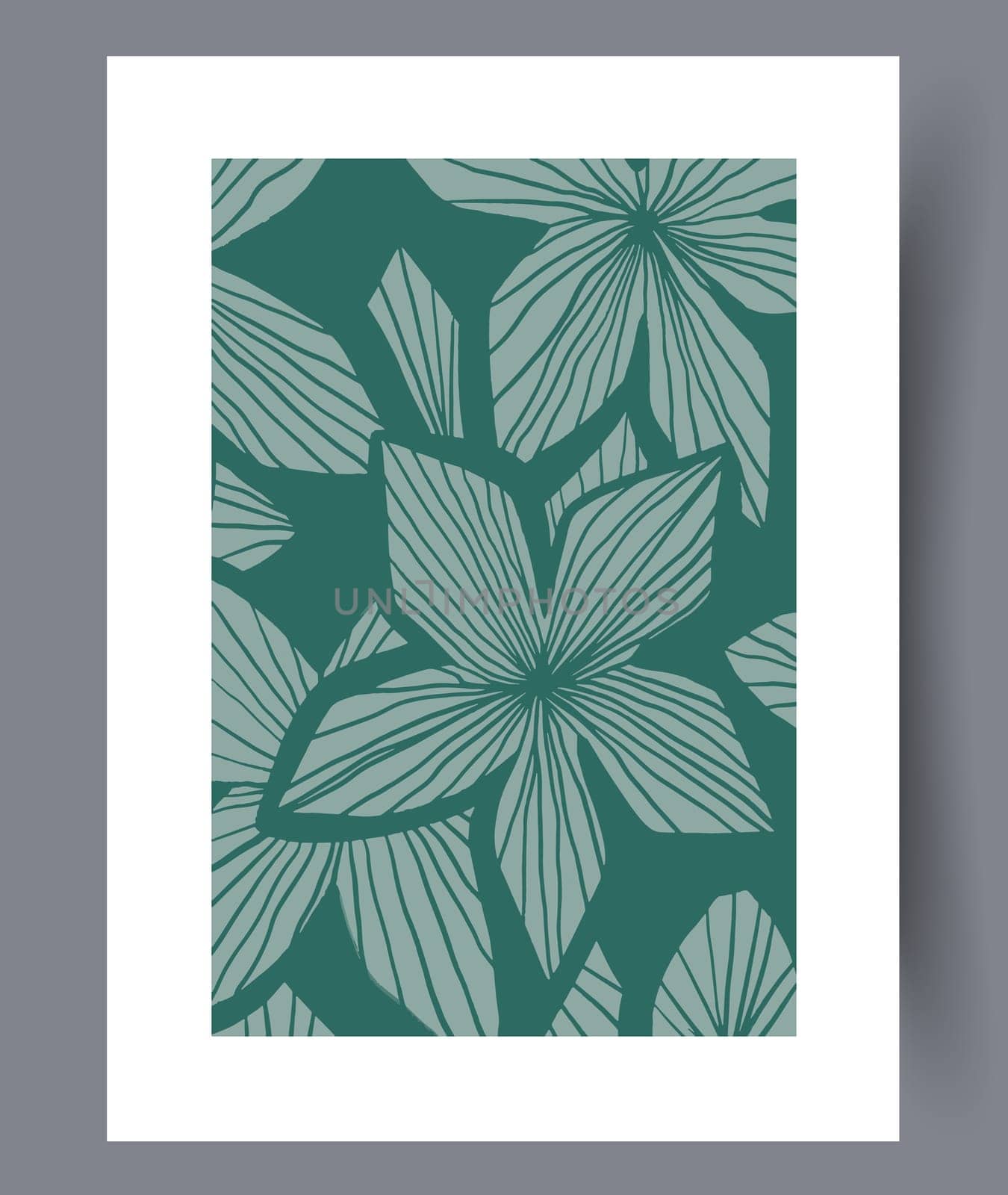 Scandinavian abstract vector print set. Minimalistic abstract wall art background for print. Scandinavian vector style.