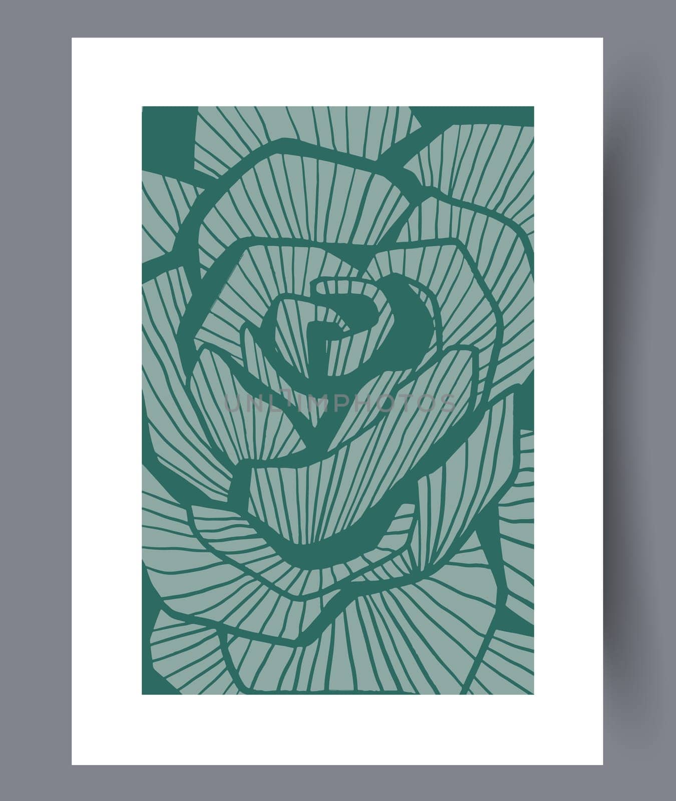 Scandinavian abstract vector print set. Minimalistic abstract wall art background for print. Scandinavian vector style.