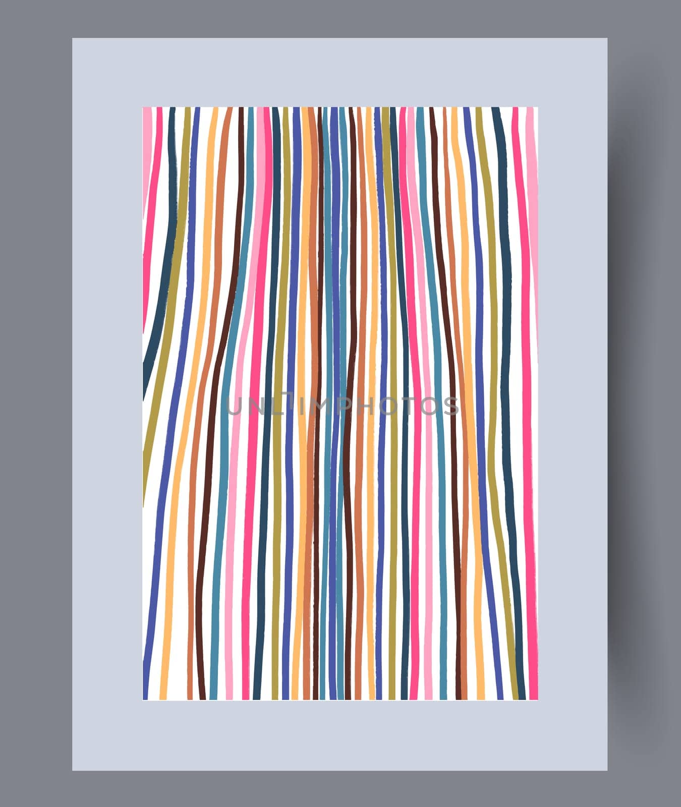 Scandinavian abstract vector print set. Minimalistic abstract wall art background for print. Scandinavian vector style.