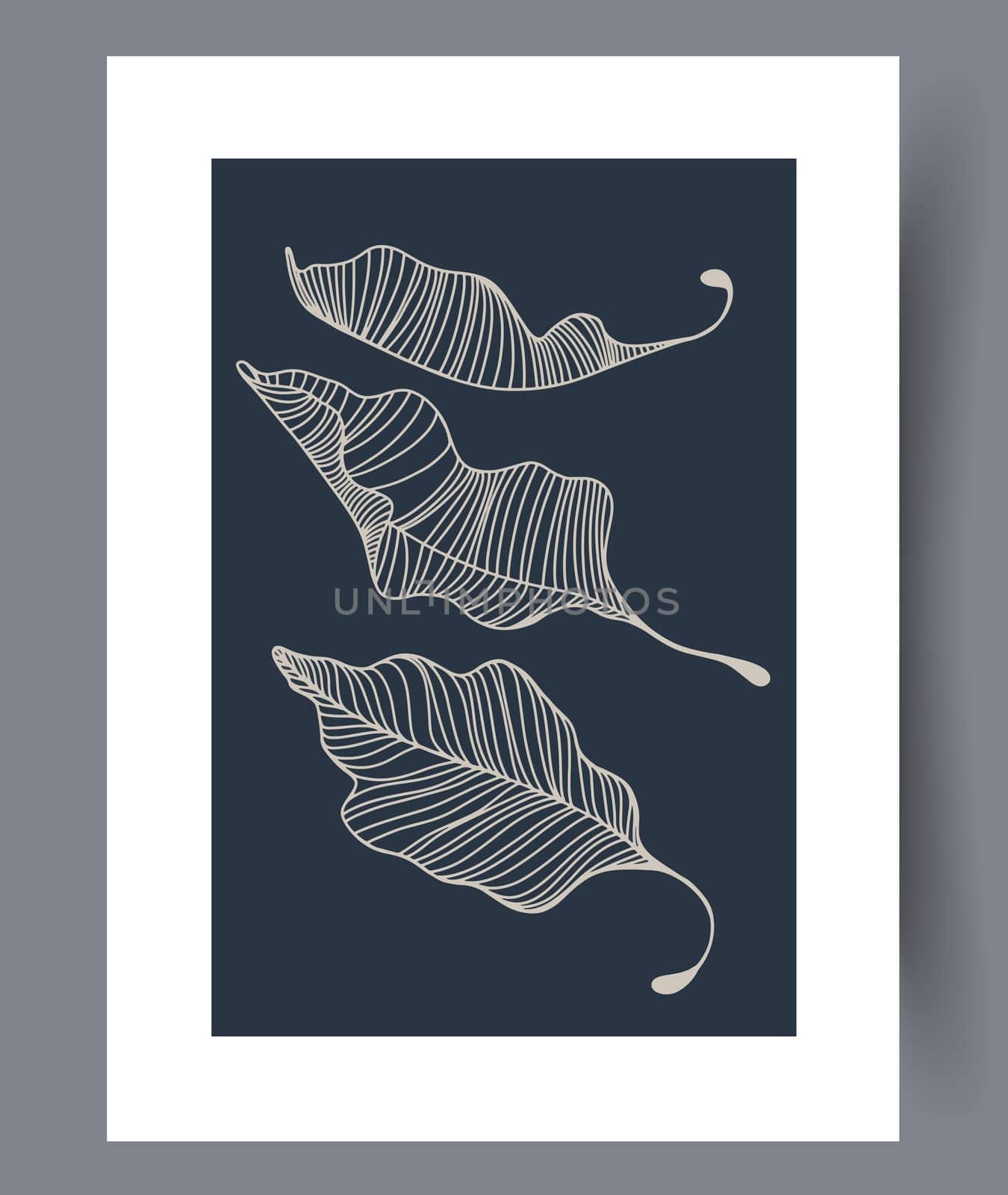 Scandinavian abstract vector print set. Minimalistic abstract wall art background for print. Scandinavian vector style.