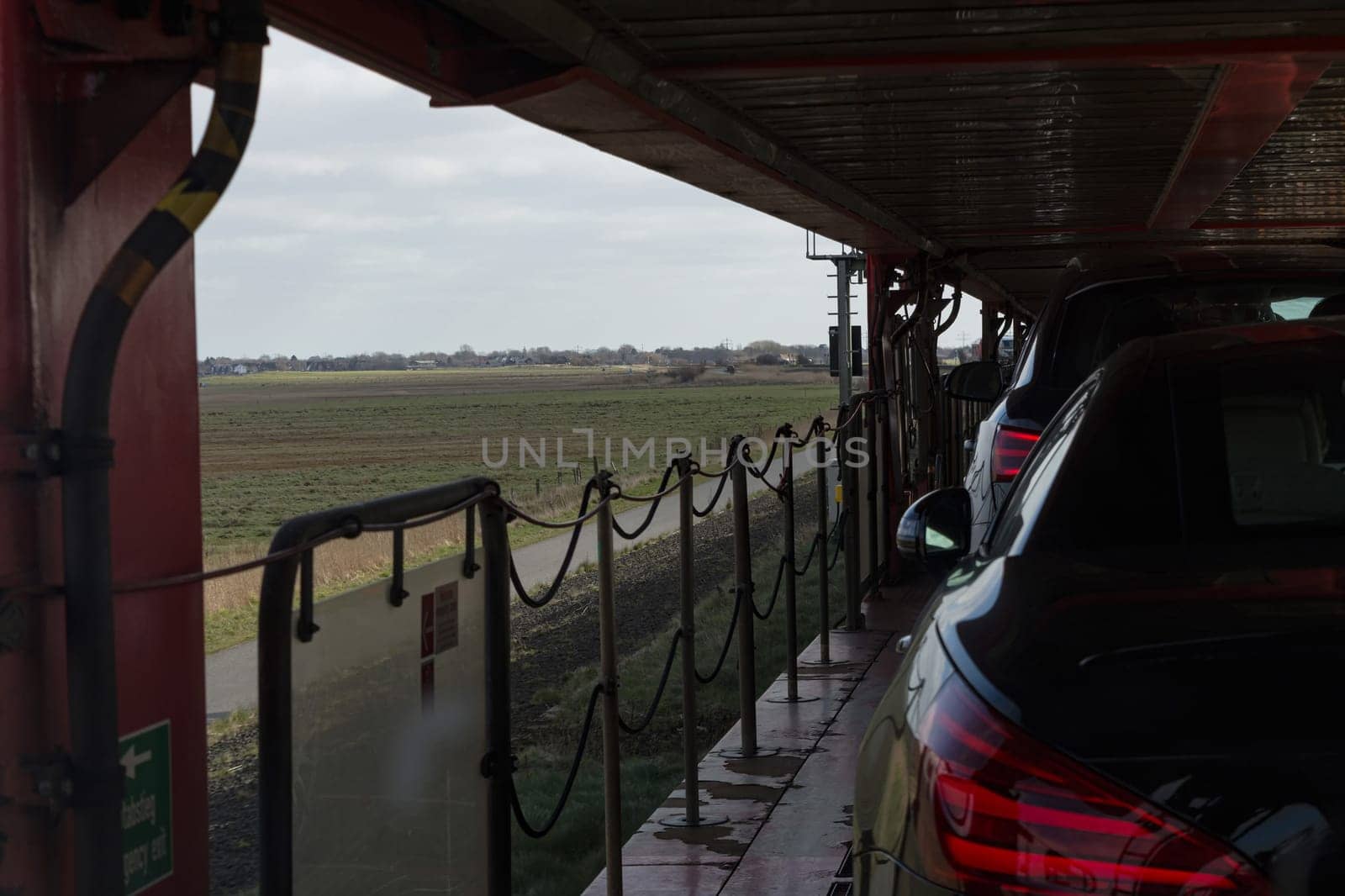The car train to westerland on sylt