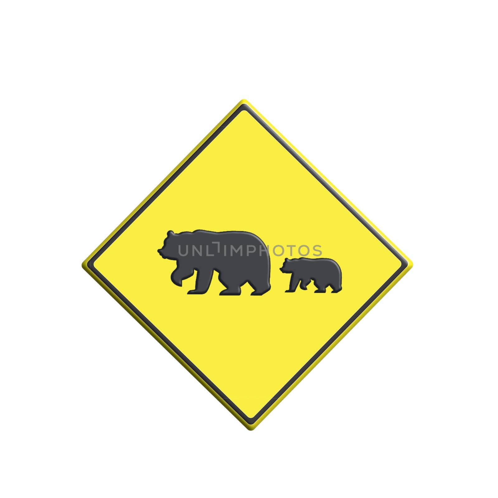 General warning symbol. Yellow security icon.