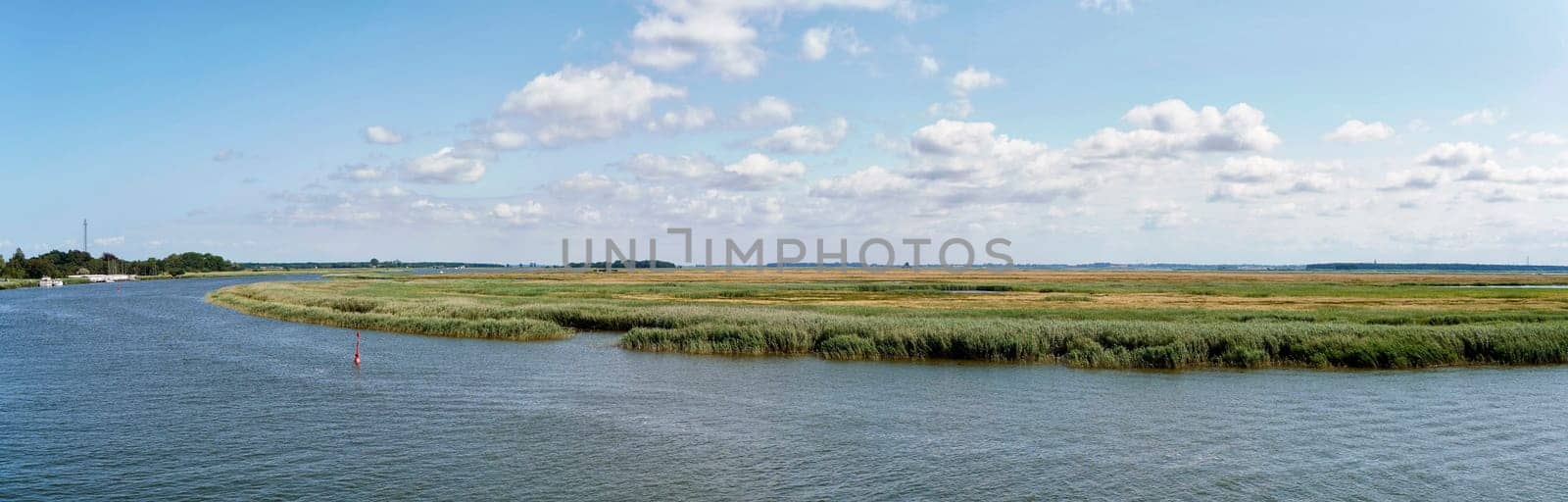 Zingster Strom river at the port of Zingst, Fischland-Darß peninsula, Mecklenburg-West Pomerania, Germany