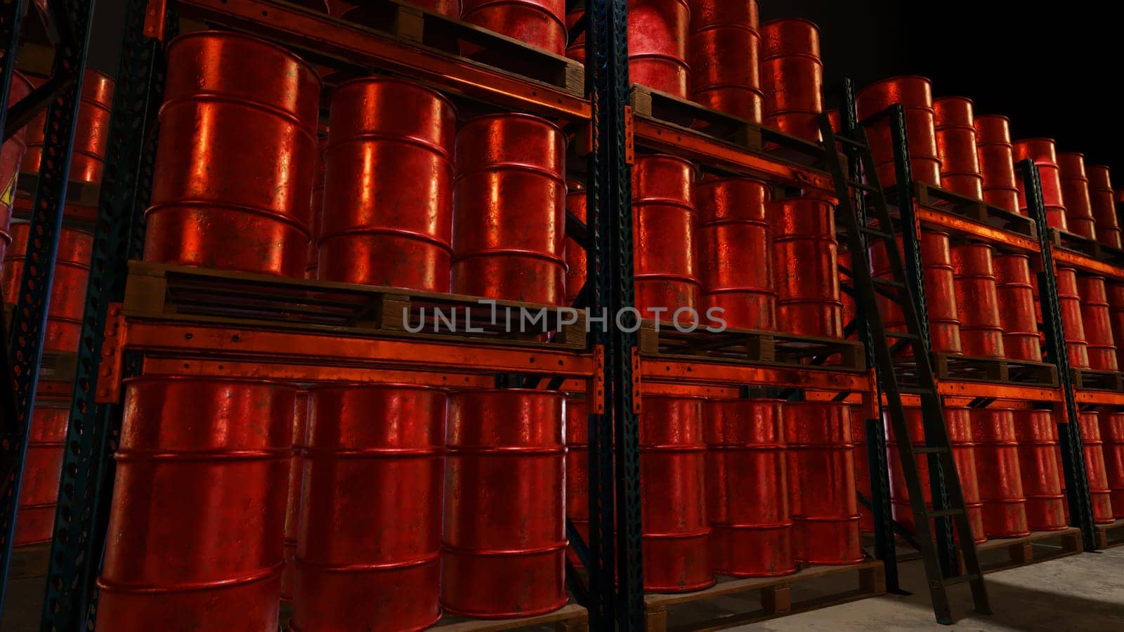 3D illustration Background for advertising and wallpaper in investment and oil storage scene. 3D rendering in decorative concept.