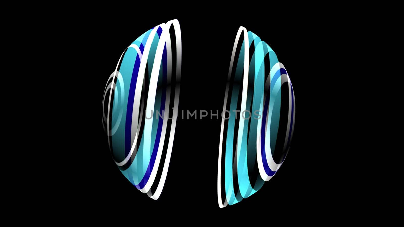 3D illustration of Colorful sphere