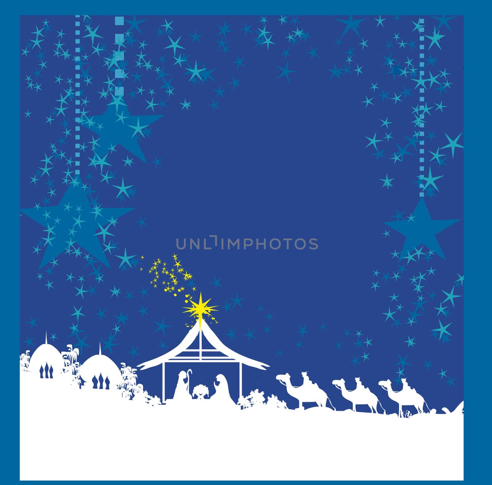 birth of Jesus in Bethlehem card