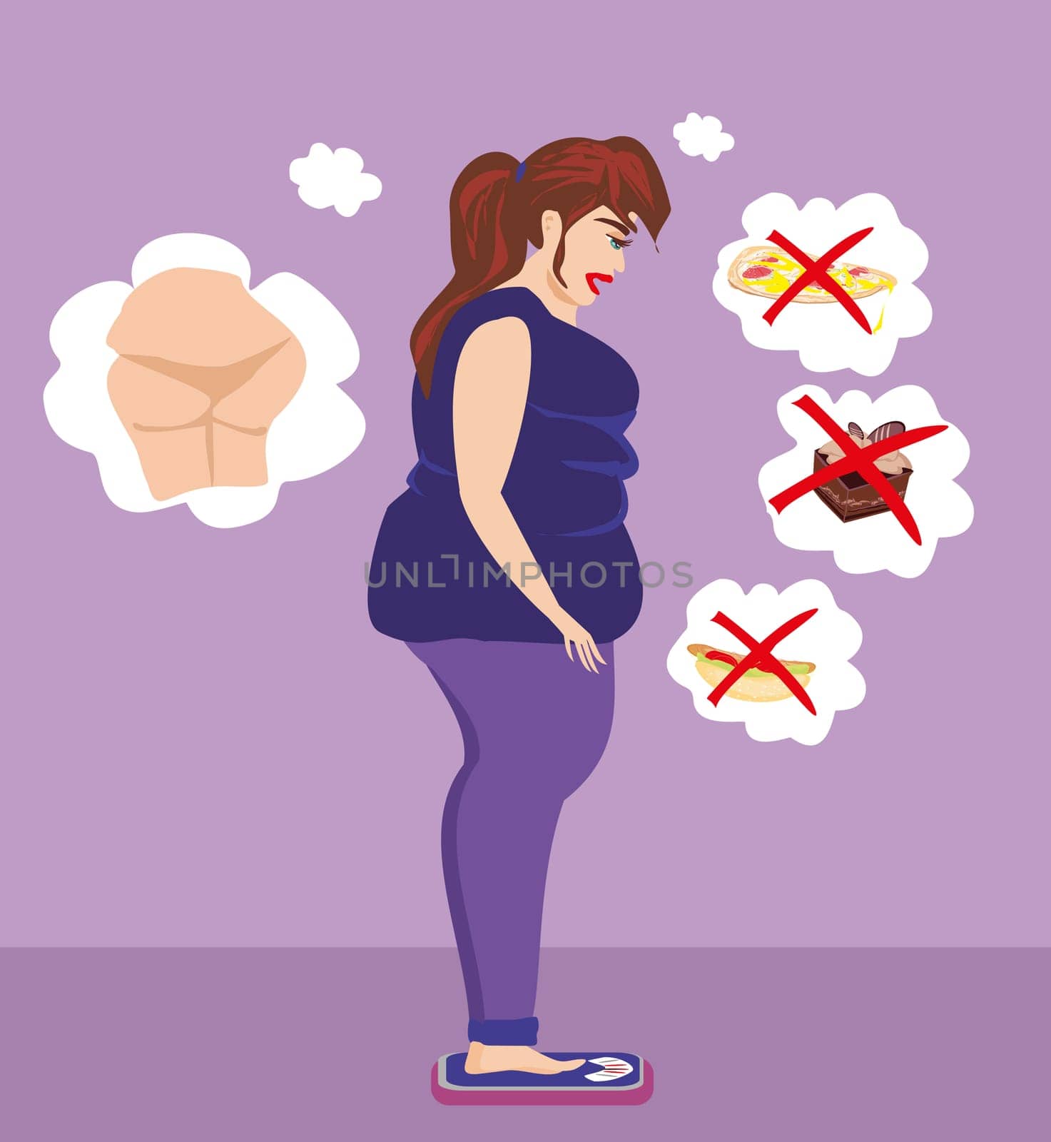 Woman Worried Over Her Weight