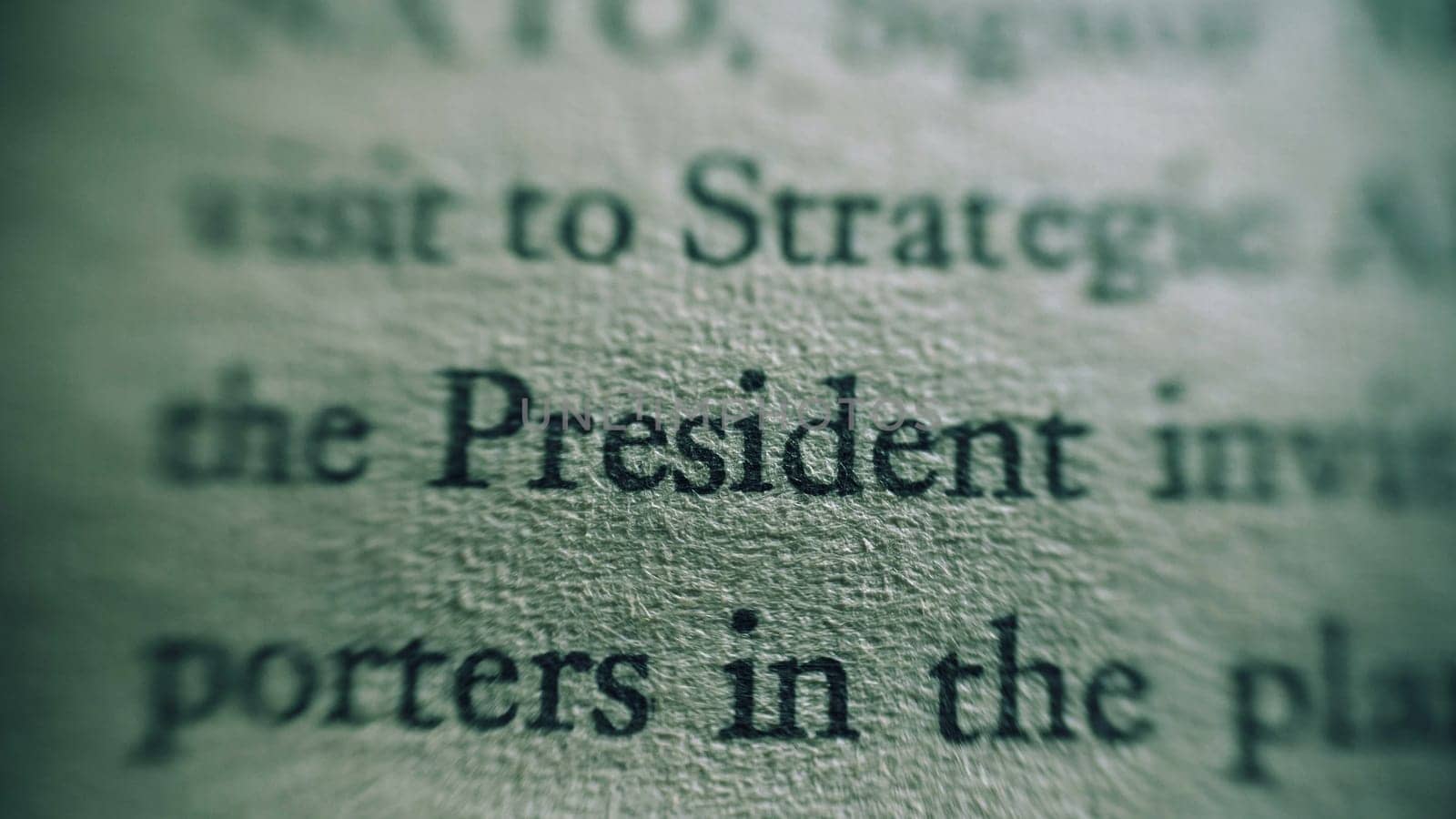 Classified document intelligence report focus on president and NATO  shallow depth of field