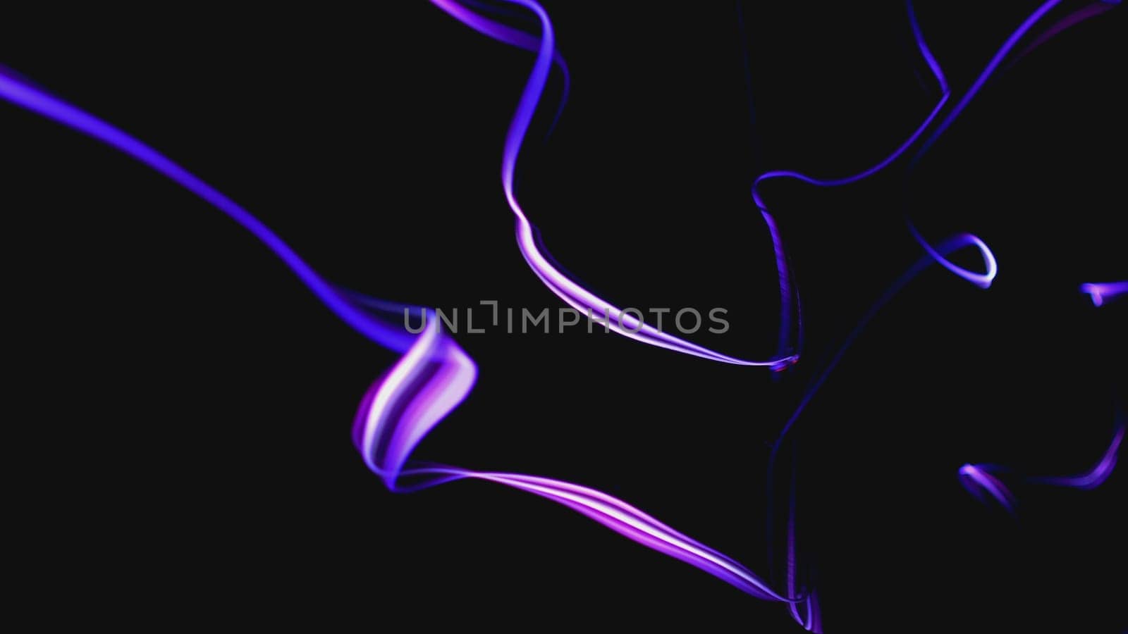 Colorful Fiber Strings Motion Background 3d illustration