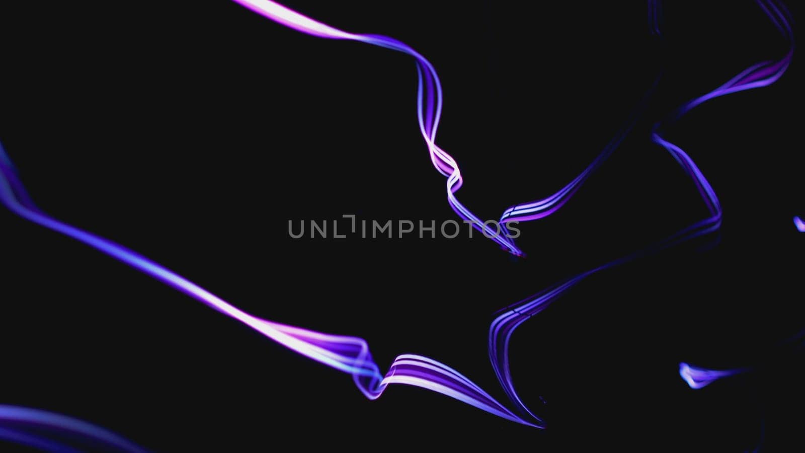 Colorful Fiber Strings Motion Background 3d illustration