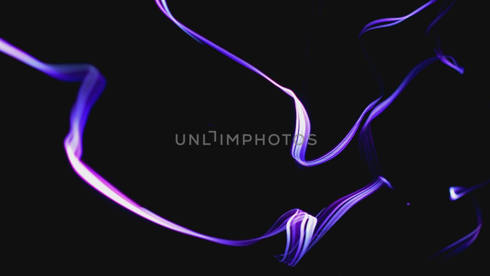 Colorful Fiber Strings Motion Background 3d illustration