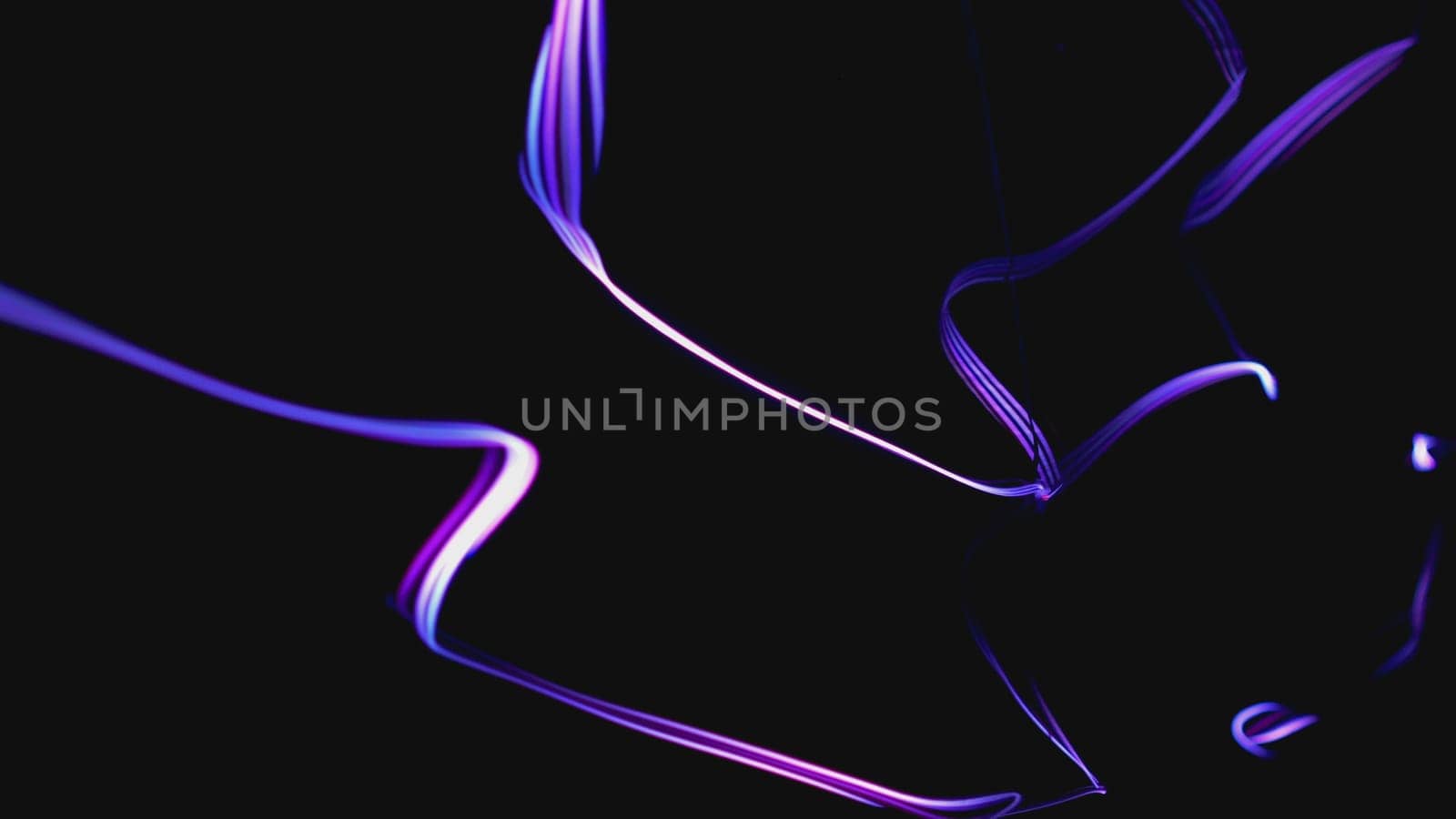 Colorful Fiber Strings Motion Background 3d illustration