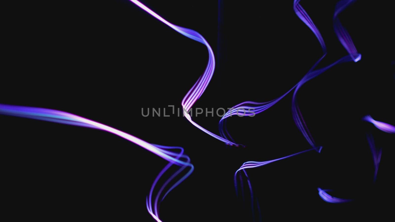Colorful Fiber Strings Motion Background 3d illustration