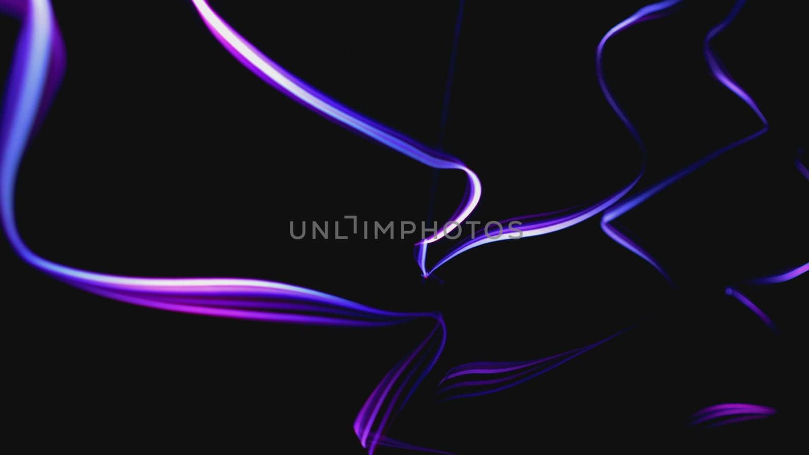 Colorful Fiber Strings Motion Background 3d illustration