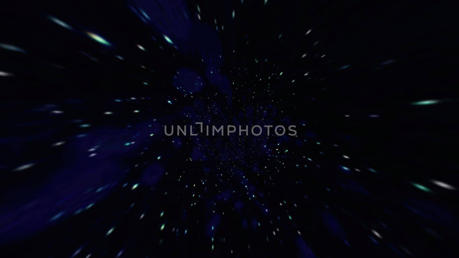 Travel Through The Wormhole Warp Tunnel 3d illustration