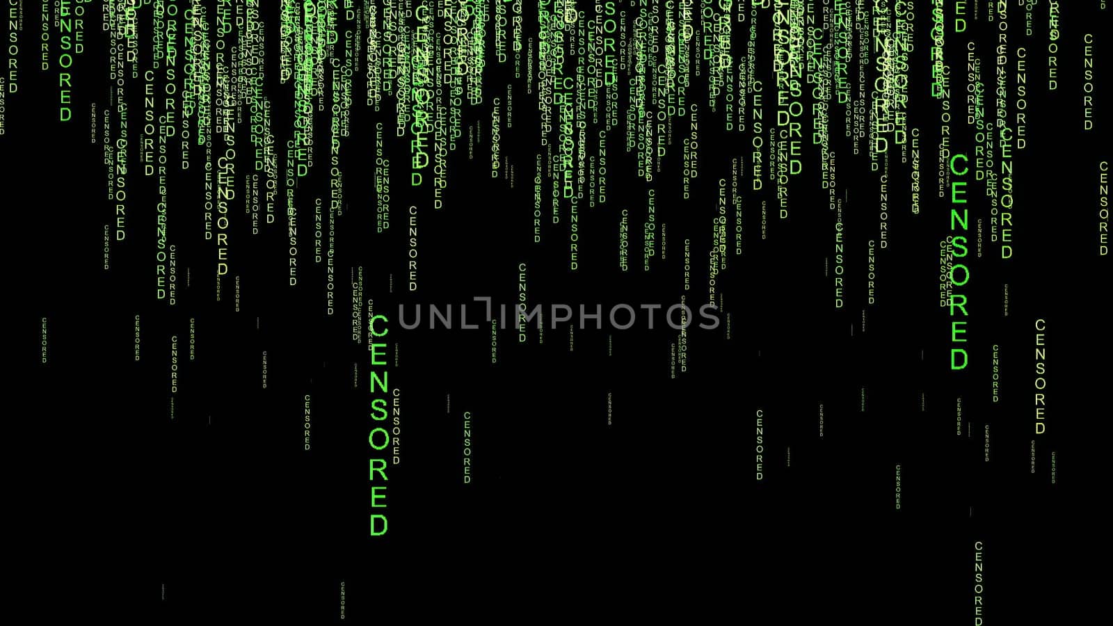 Censored on the web concept