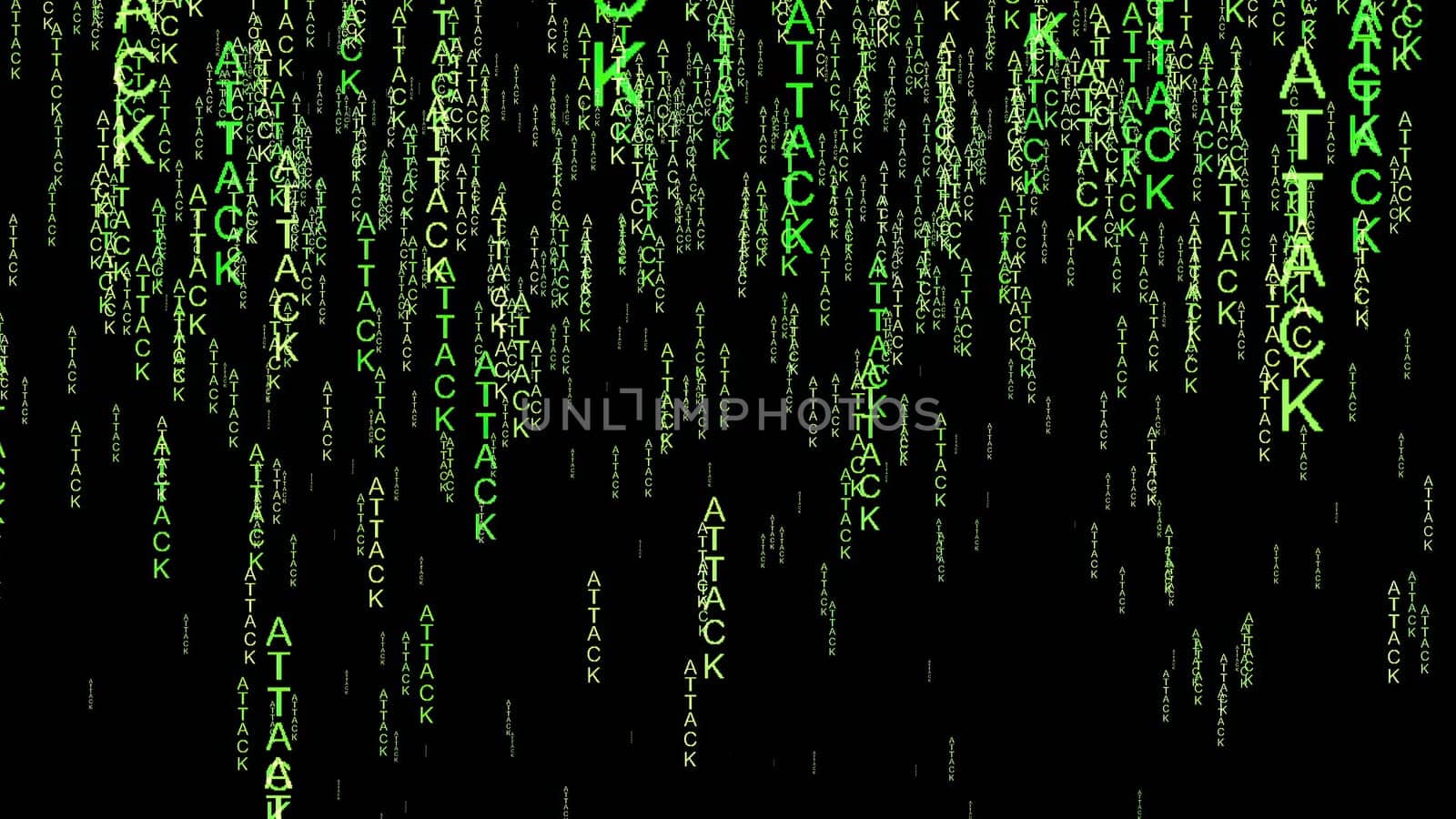 Attack online web concept 3d illustration