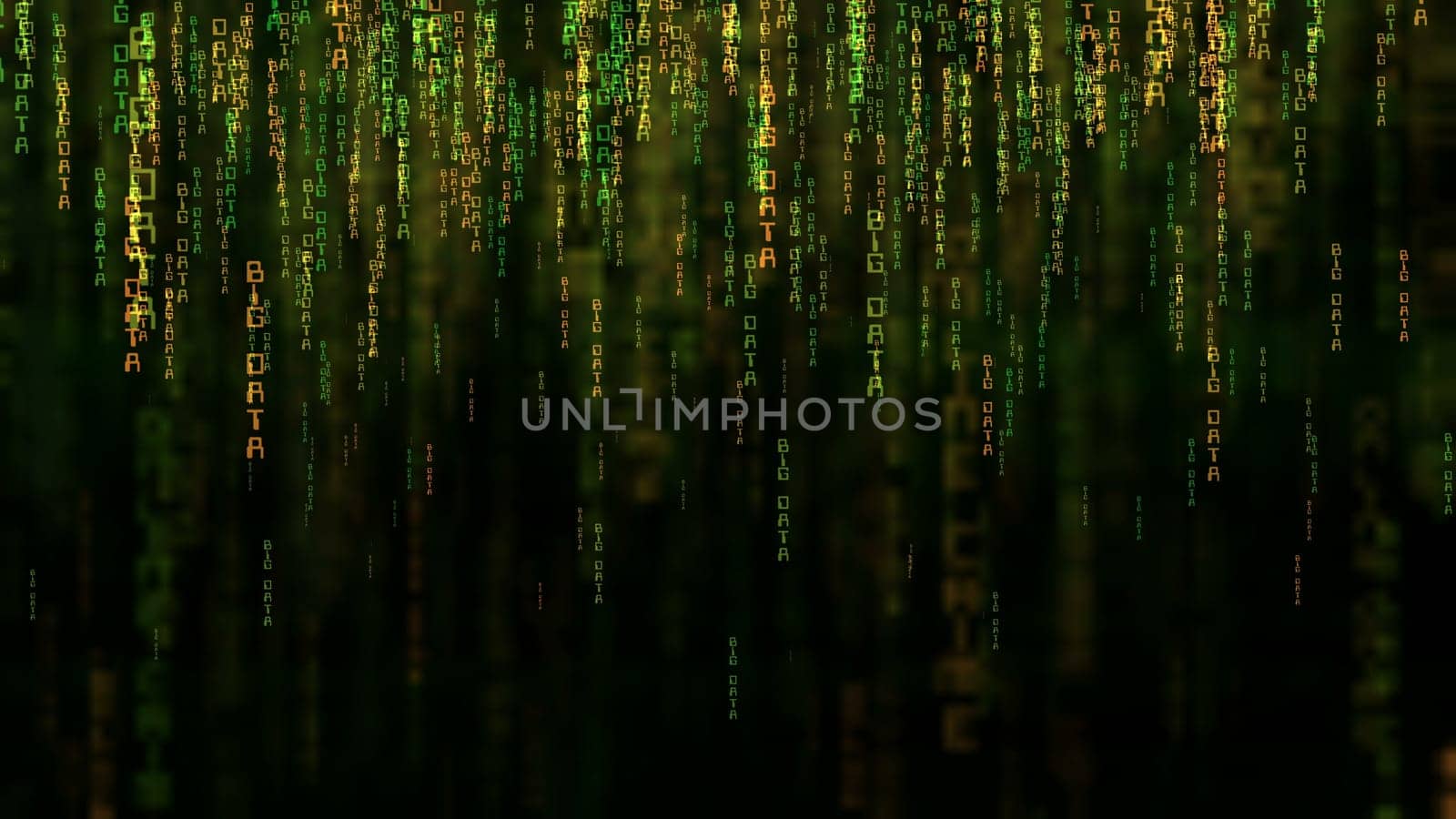 Big data online code concept