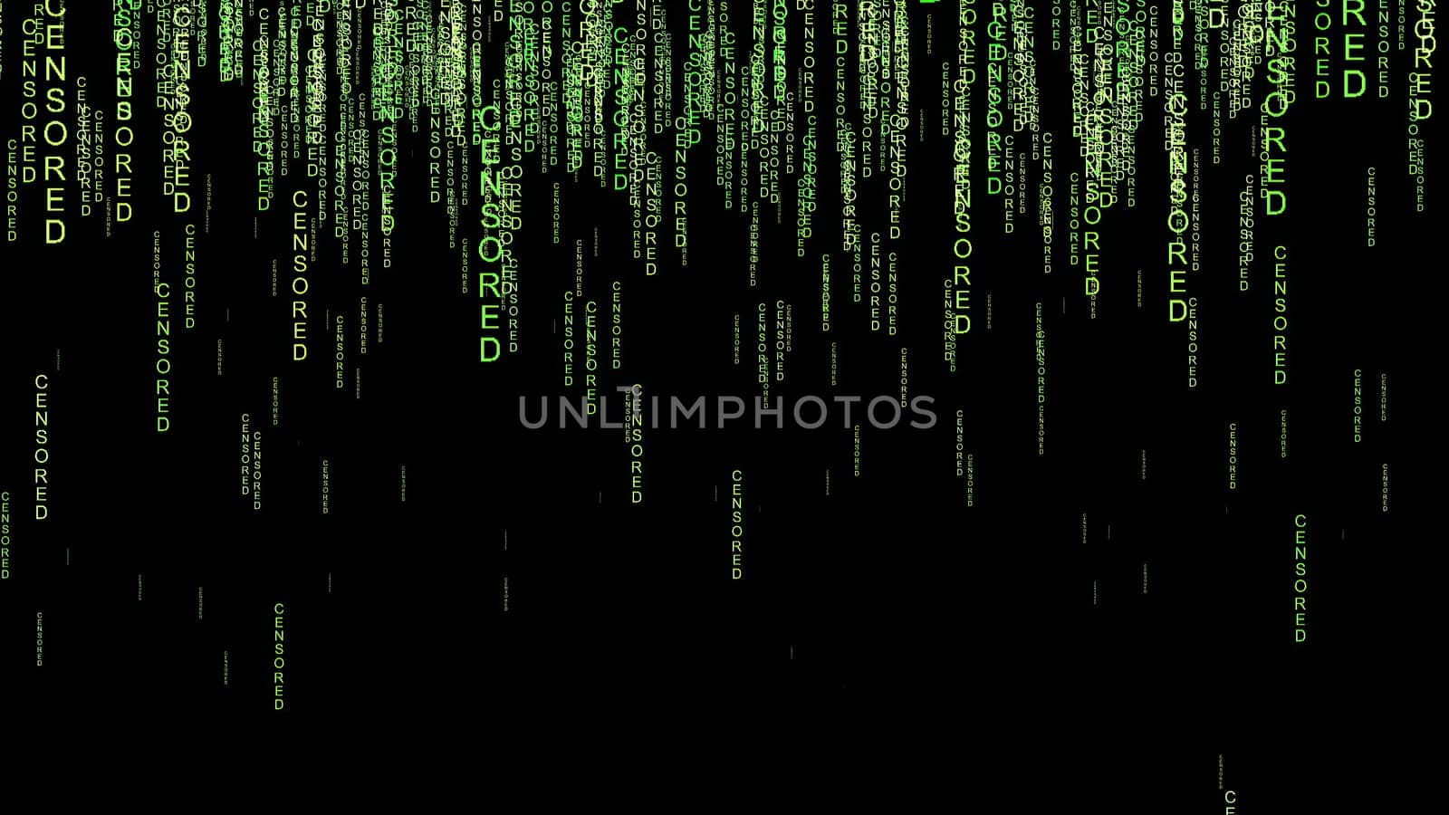 Censored  code on the web concept