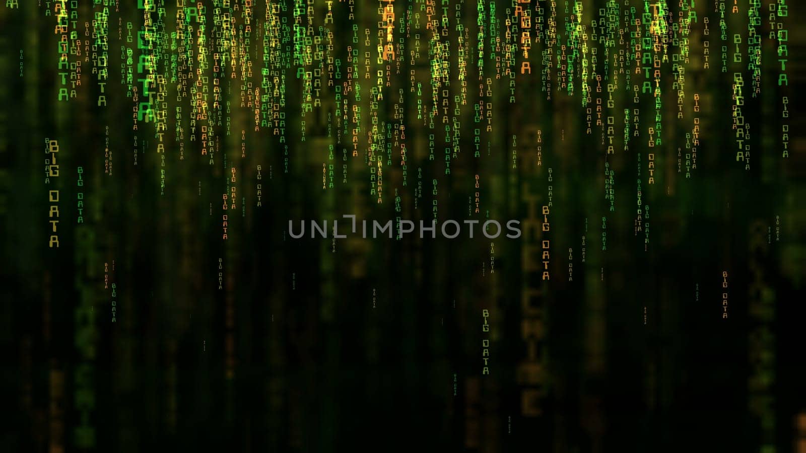 Big data online code concept