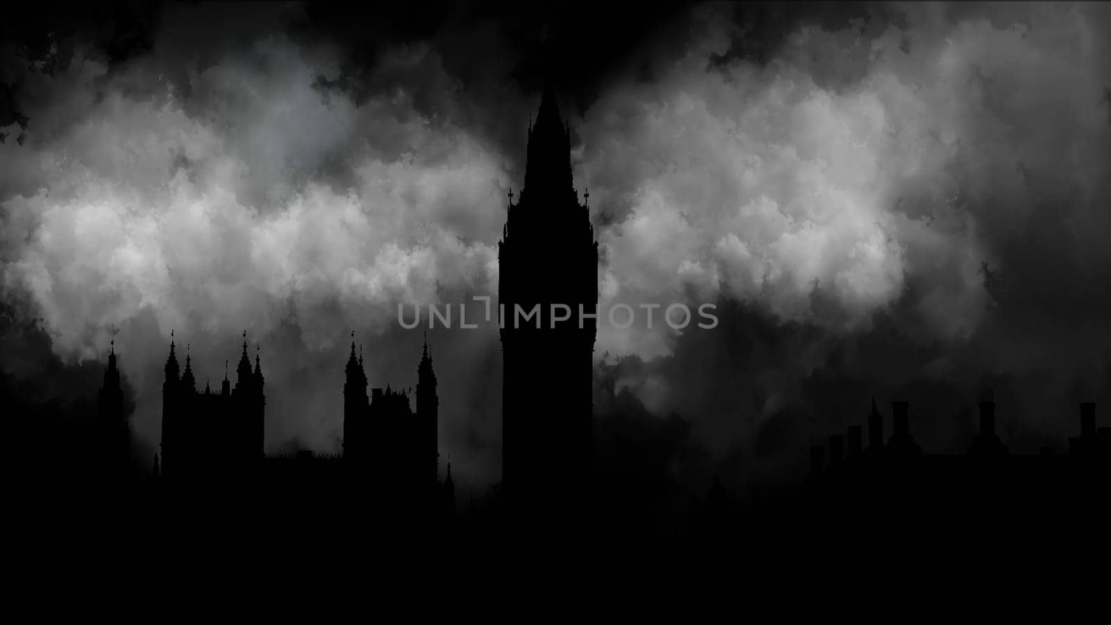 Palace Of Westminster And Big Ben against clouds