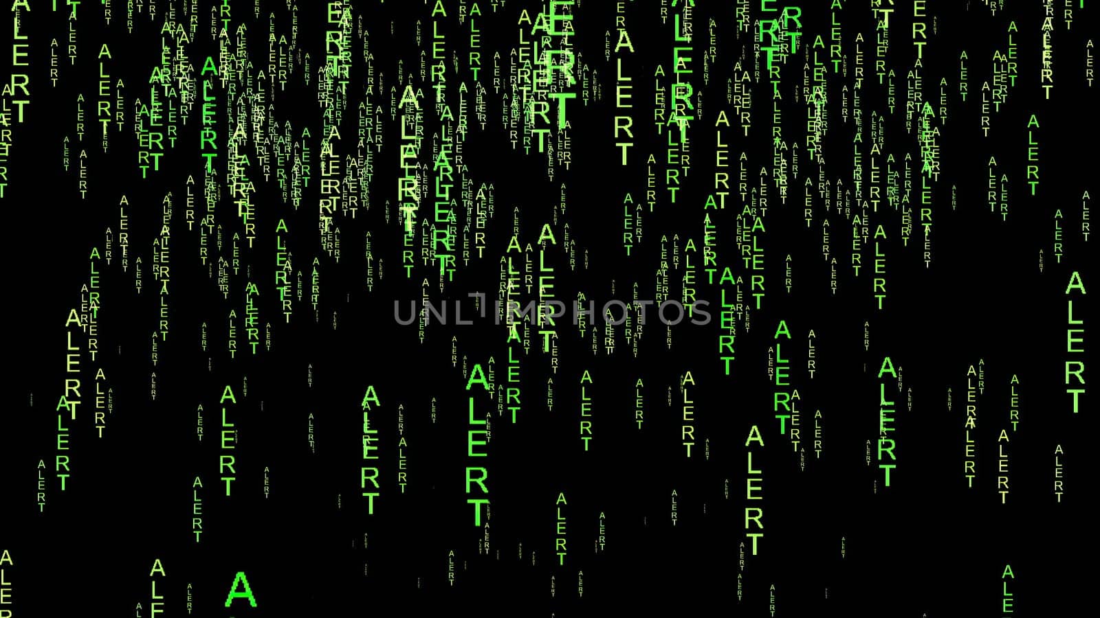 Alert online web concept 3d illustration