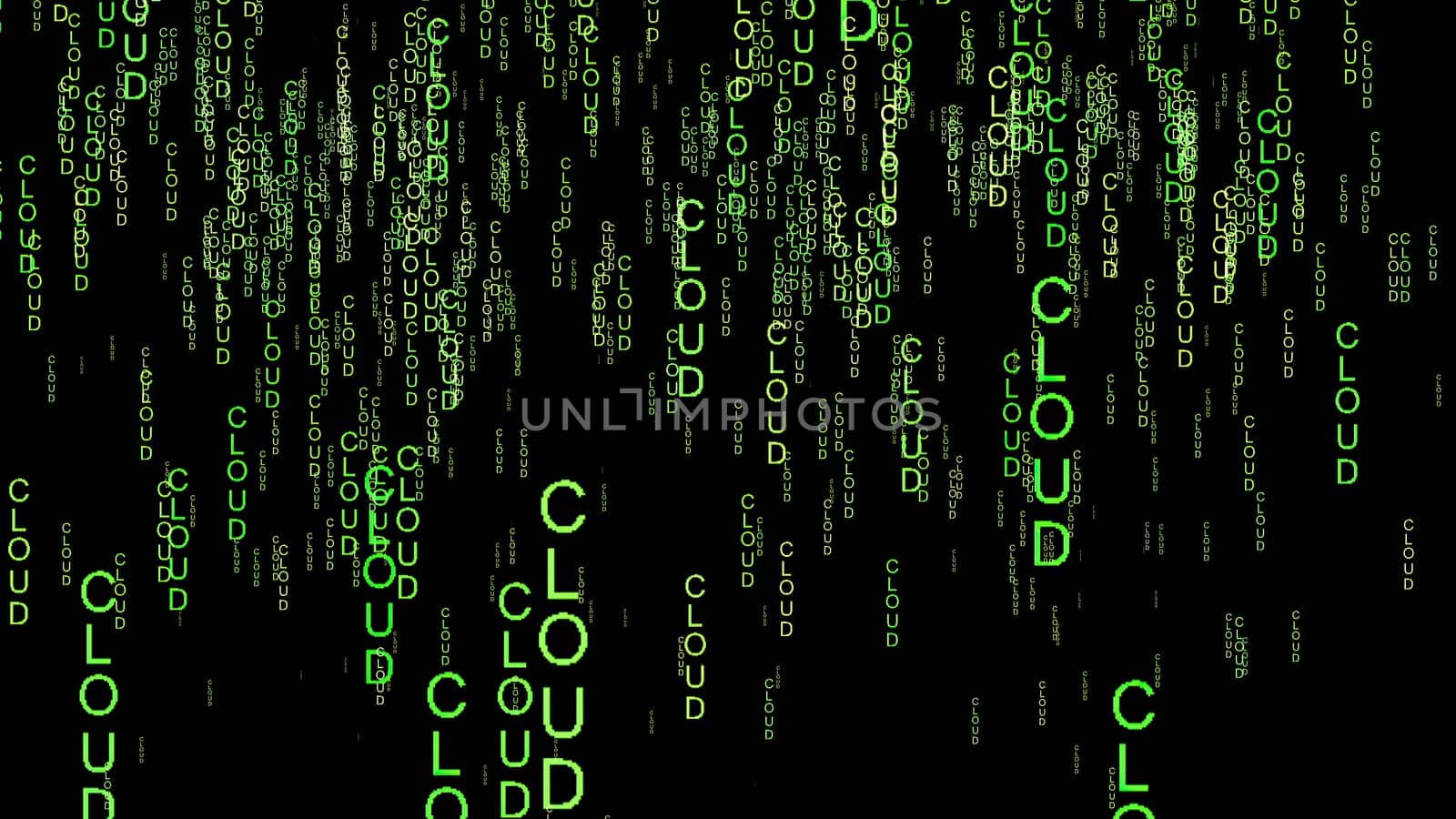 Cloud code on the web concept