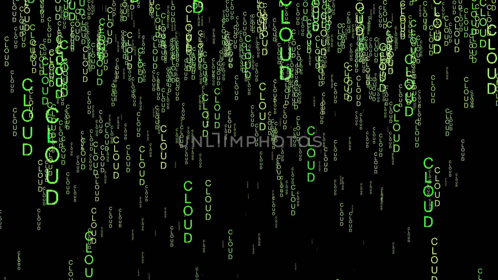 Cloud code on the web concept