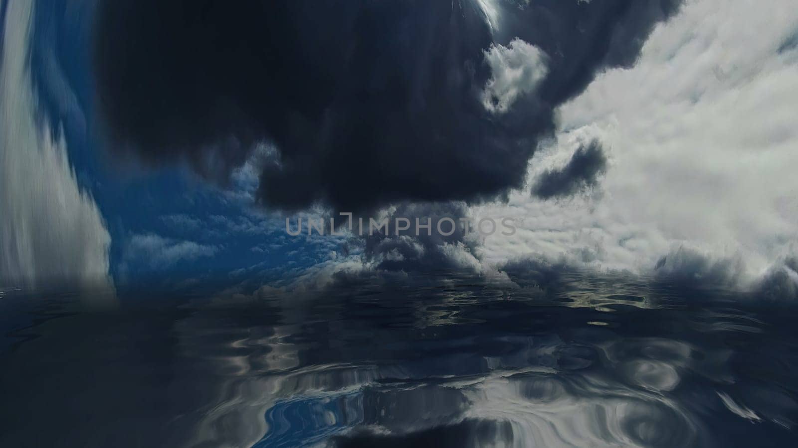 Stormy Clouds Over Dark Water