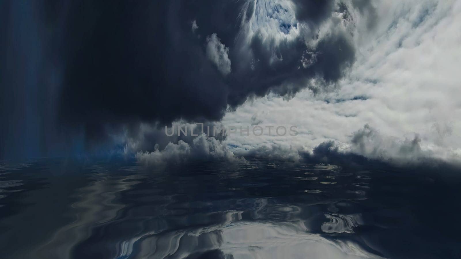 Stormy Clouds Over Dark Water
