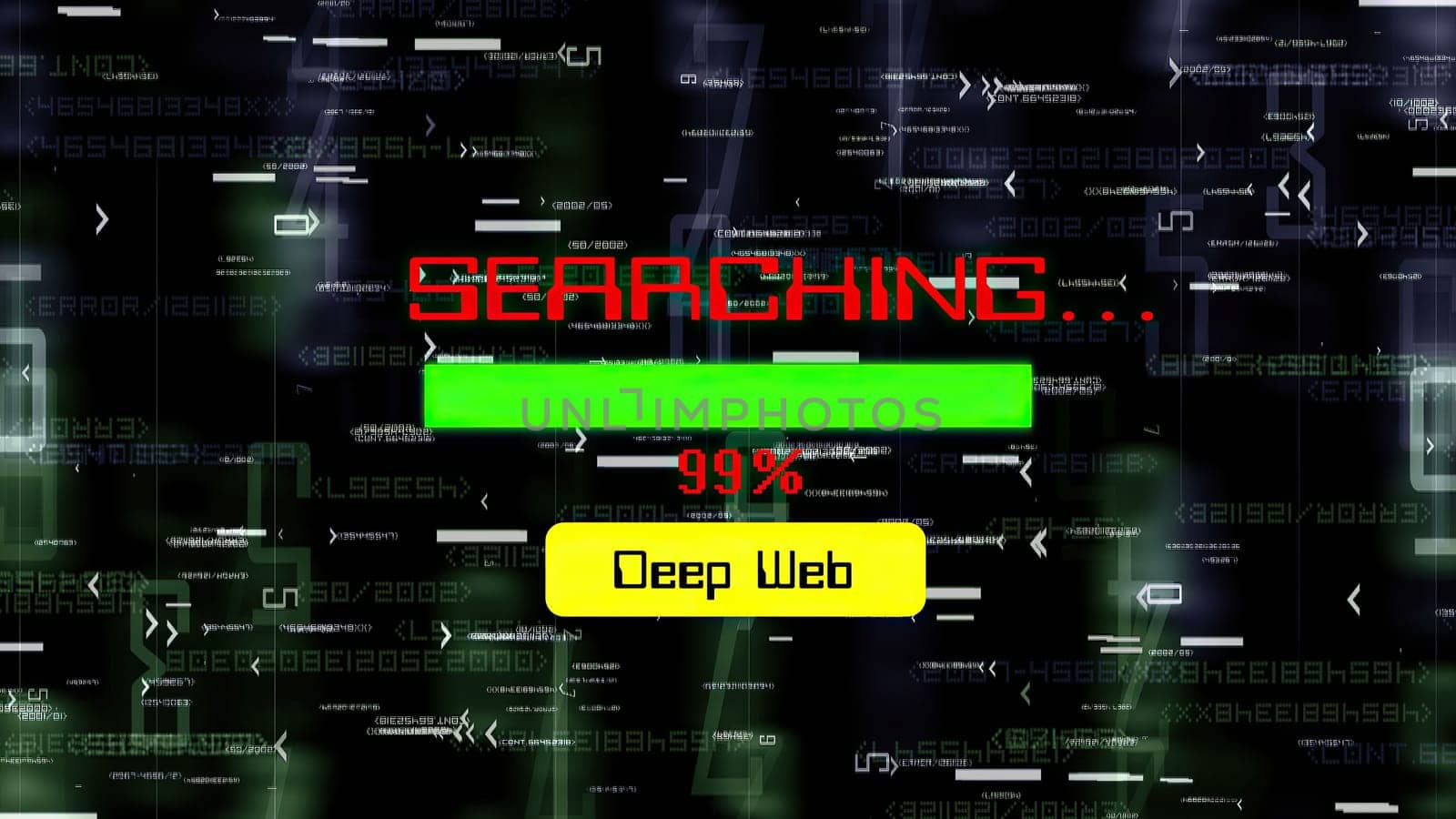 Searching on deep web progress bar