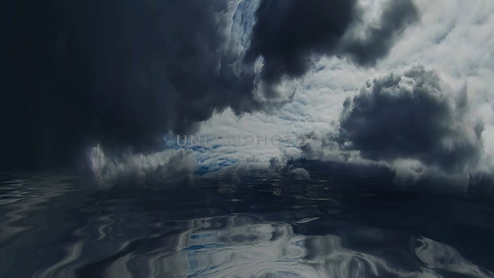 Stormy Clouds Over Dark Water