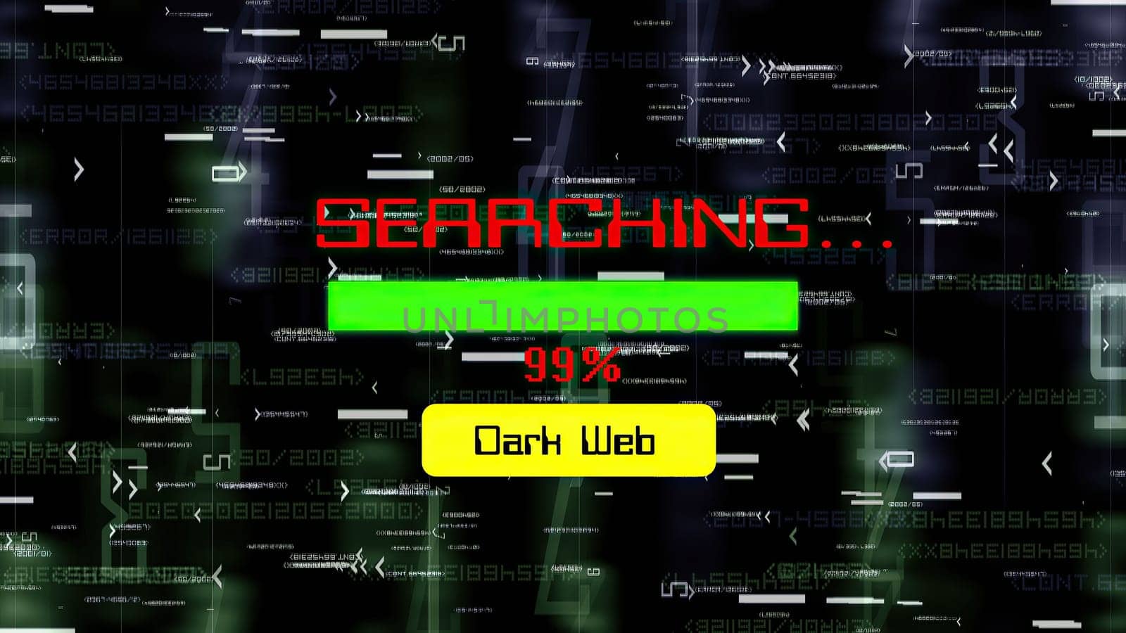 Searching on dark web progress bar