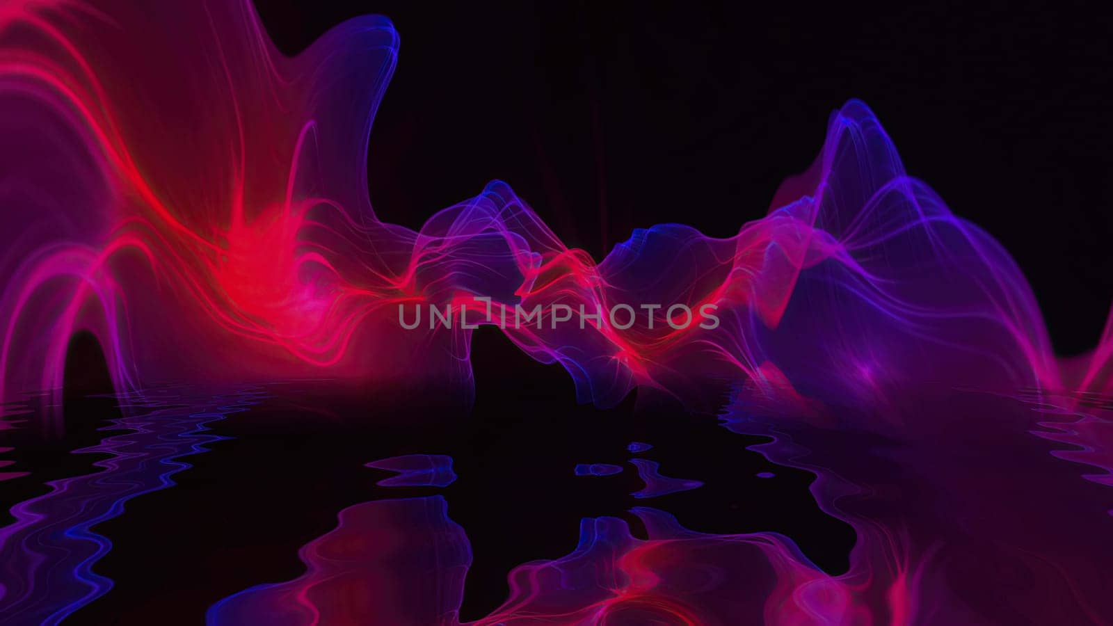 Abstract Digital Wave And Smoke Flow background