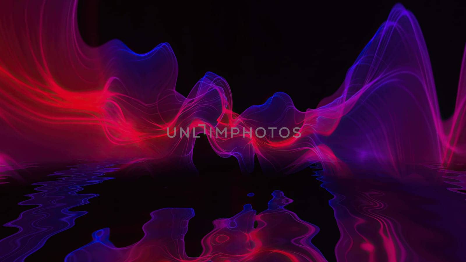 Abstract Digital Wave And Smoke Flow background