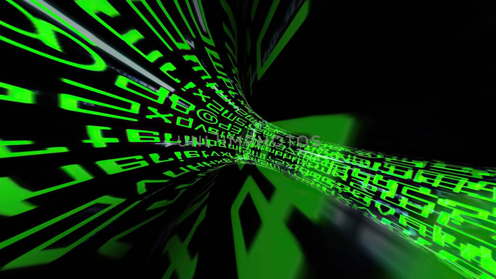 Driving through binary data tunnel