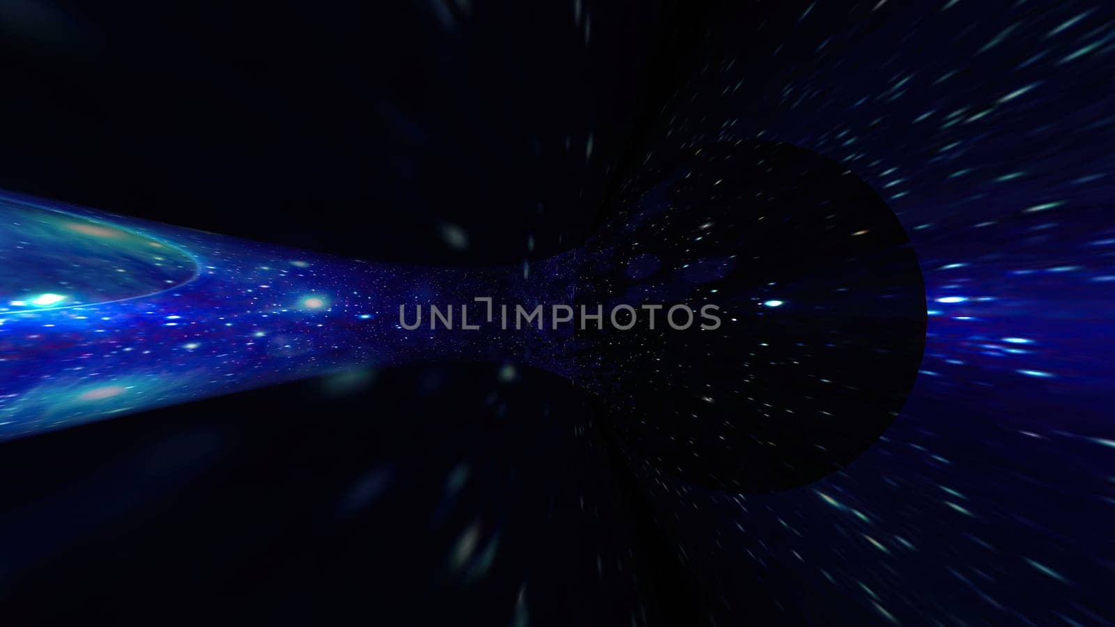 Travel Through The Wormhole Warp Tunnel Through Space