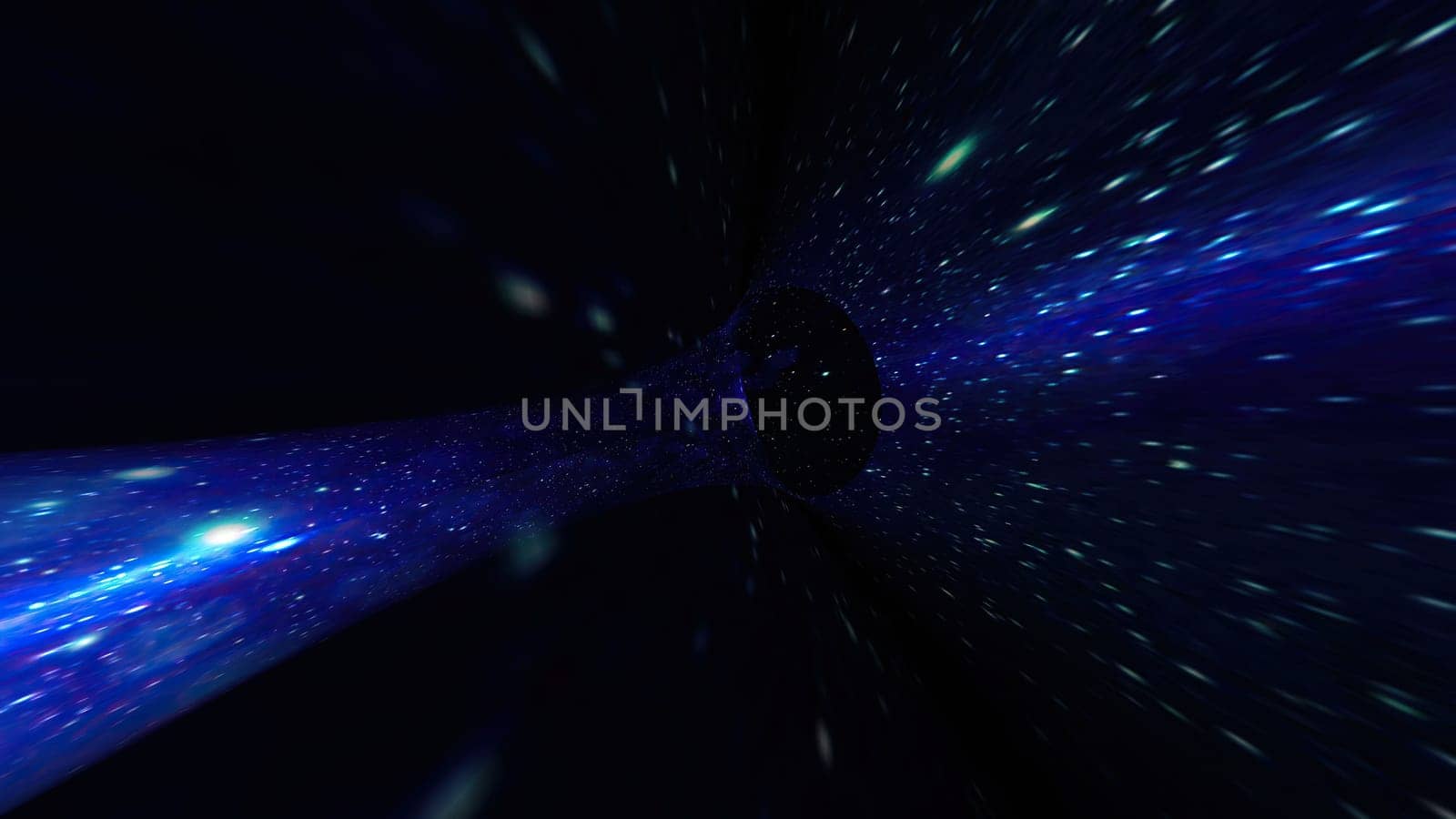 Travel Through The Wormhole Warp Tunnel Through Space