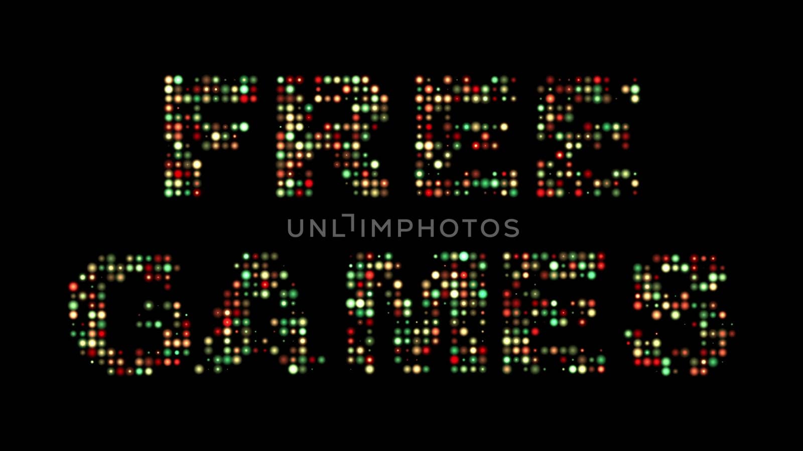 Free games colorful led sign