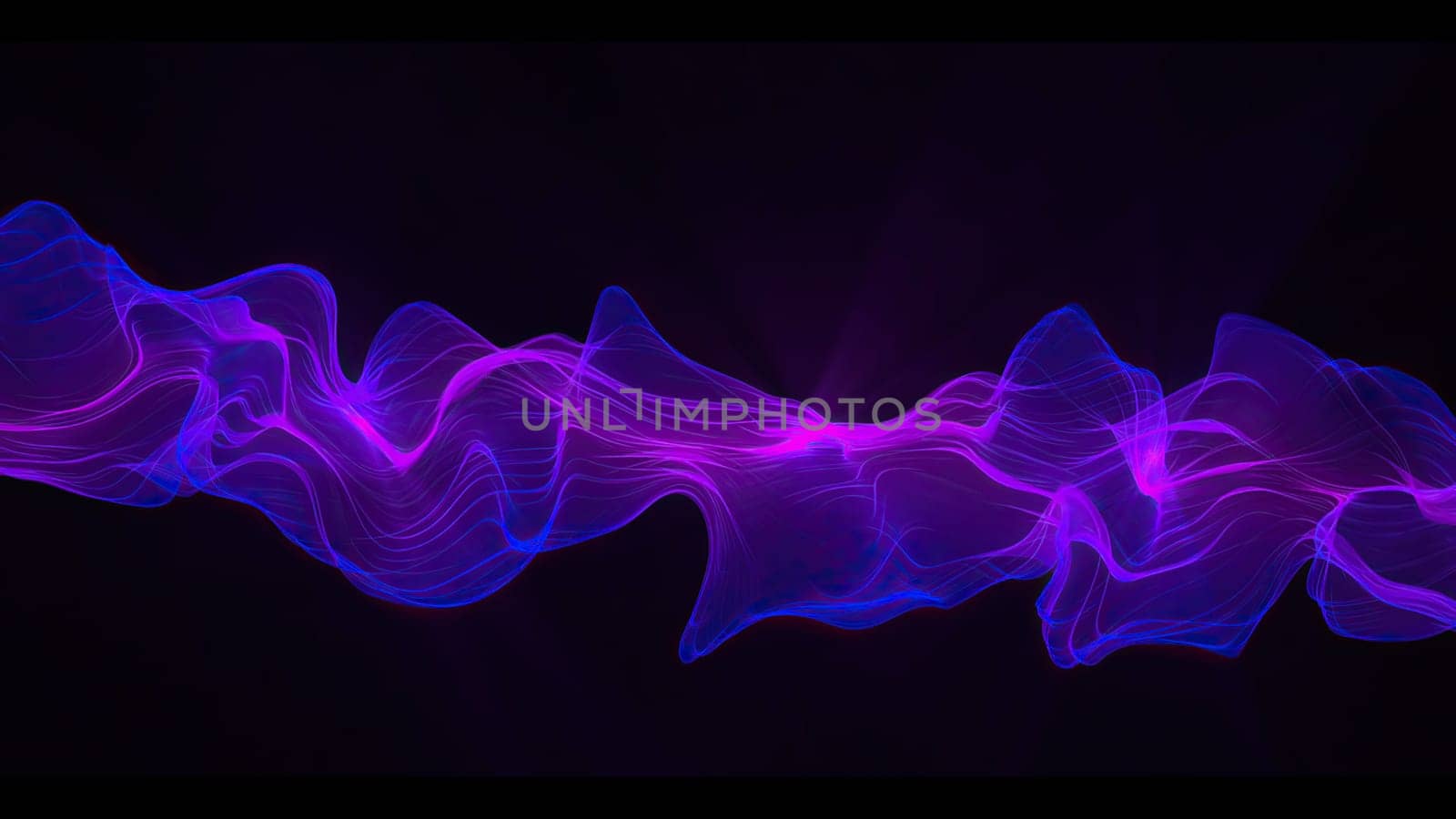 Abstract Digital Wave And Smoke Flow Background