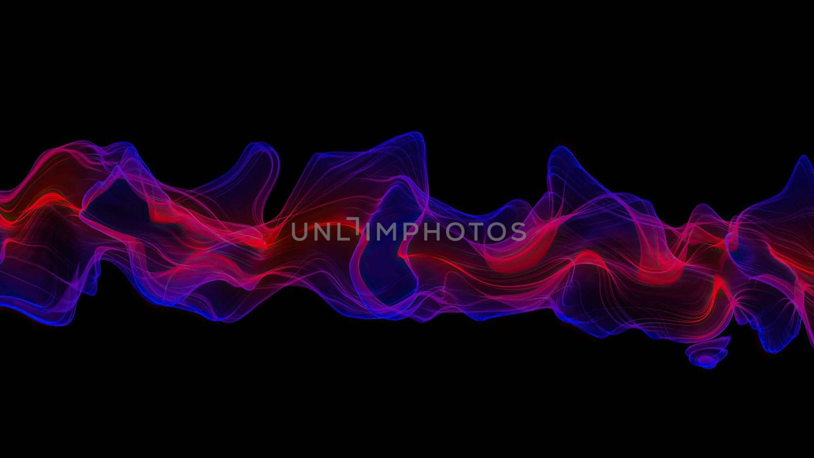 Abstract Digital Wave And Smoke Flow