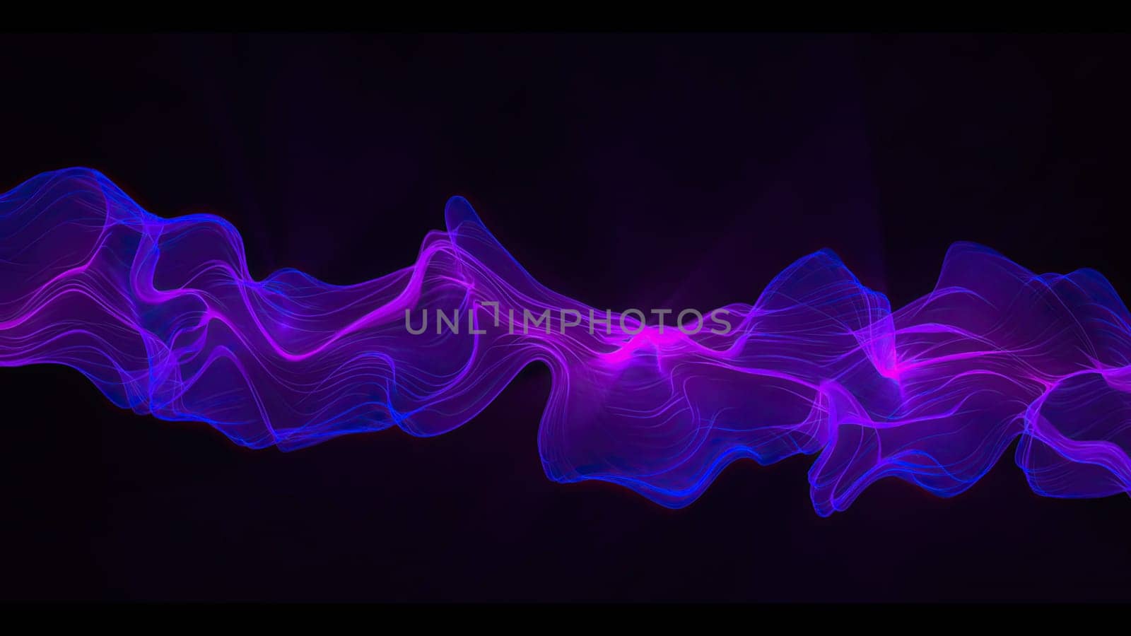 Abstract Digital Wave And Smoke Flow Background